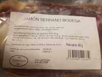 Jamón serrano bodega