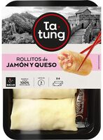 Rollitos de jamón y queso