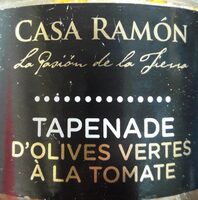 Tapenade d olives vertes à la tomate