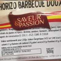 Chorizo barbecue doux