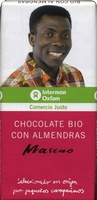 Tableta de chocolate negro con almendras 58% cacao - DESCATALOGADO