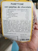 Panettone con pepitas de chocolate