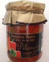 Pimientos asados con leña en su jugo