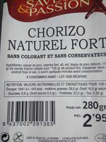 Chorizo Naturel Fort