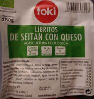 Libritos de seitan con queso