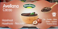 Postre de avellana cacao