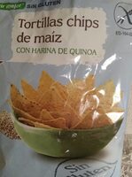 Tortillas chips de maíz con harina de quinoa