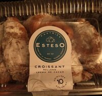 Croissant relleno de crema de cacao
