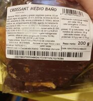 Croissant medio baño