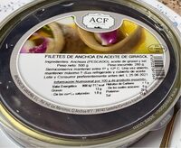 Filetes de anchoa en aceite de girasol