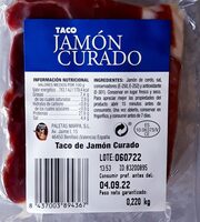 Taco de Jamón curado