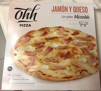 Pizza jamón y queso