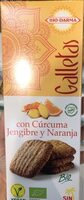 Galleta curcuma jengibre y naranja