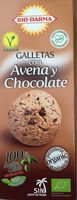Galletas con avena y chocolate