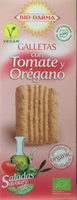 Galletas con tomate y orégano
