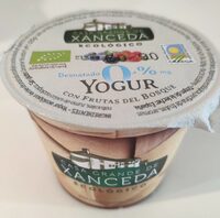 Yogur desnatado 0% con frutas del bosque
