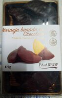Naranja bañada en chocolate