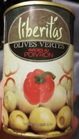 Olives vertes farcies au poivrons