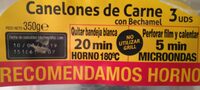 Canelones de carne