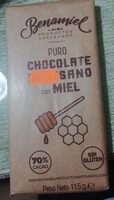 Chocolate puro artesano con miel