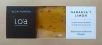 Turrón de naranja y limón