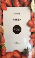 Sorbete de fresa