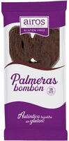 Palmeras con chocolate negro sin gluten