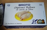 Chipirones rellenos en aceite de oliva