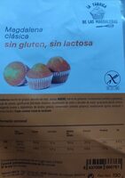 Magdalena clásica sin gluten,bsin lactosa