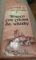 Chocolate blanco con crema de whisky