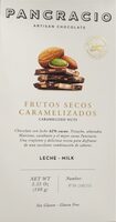 Chocolate con leche y frutos secos caramelizados
