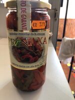Pimientos asados con leña en su jugo