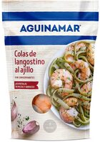 Colas de langostino al ajillo
