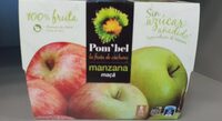 Compota de manzana 100% fruta pack 4 tarrinas 100 g