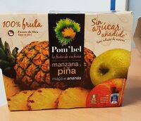 Compota de manzana y piña fruta sin azúcar añadido tarrinas