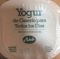 Yogur con melocotón