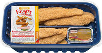 Fingers de pechuga de pollo con salsa honey mustard