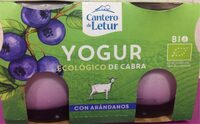 Yogur ecologico de cabra con arandanos