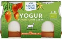 Yogur ecológico de cabra con mango y vainilla