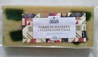 Turrón de massapan y fruta confitada