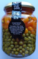 Guisantes extra finos y zanahorias baby
