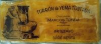 Turrón de yema tostada