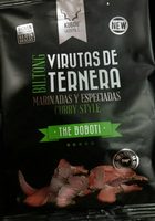 Biltong - Virutas De Ternera Secadas Marinadas y Especiadas Curry Style Kubdu Gourmet