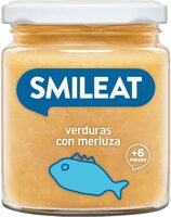 Tarrito de verduras con merluza sin gluten y
