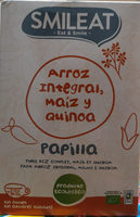 Papilla arroz integral, maiz y quinoa