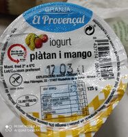 Iogurt plàtan i mango