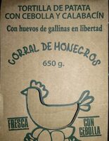 Tortilla de patata con cebolla y calabacín