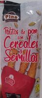 Palitos de pan con cereales y semillas
