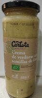 Crema de verduras con semillas de lino