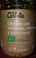 Quinoa con verduras, cúrcuma y salsa curry